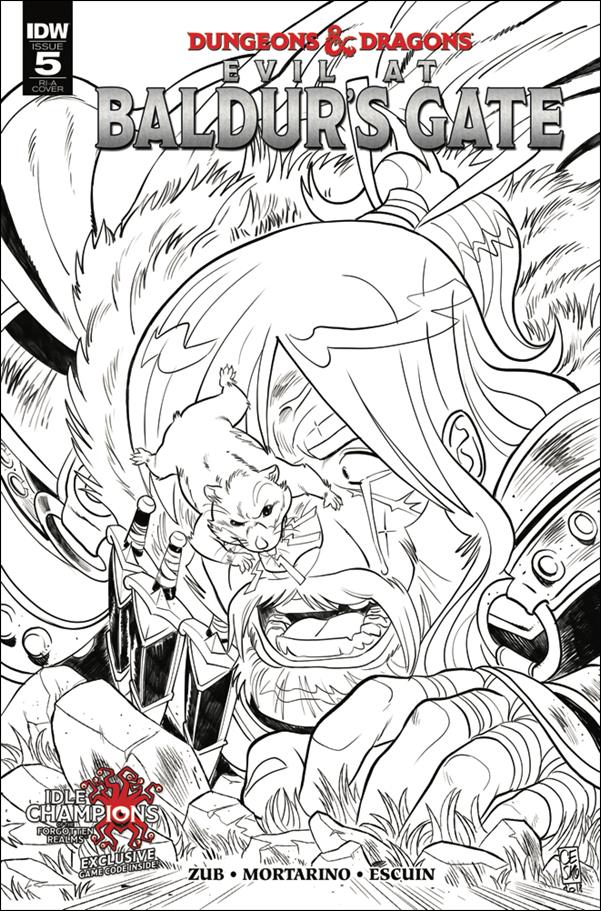 Dungeons & Dragons: Evil at Baldur's Gate issue 5-C Francesco Mortarino 1:10 Black & White Cover