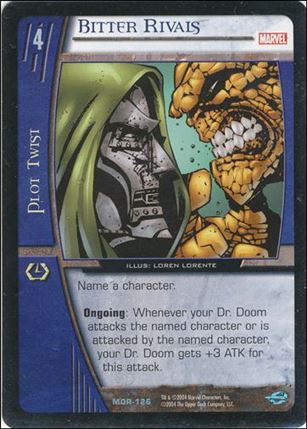 Marvel Origins: VS System (Base Set) card MOR-126-B Bitter Rivals