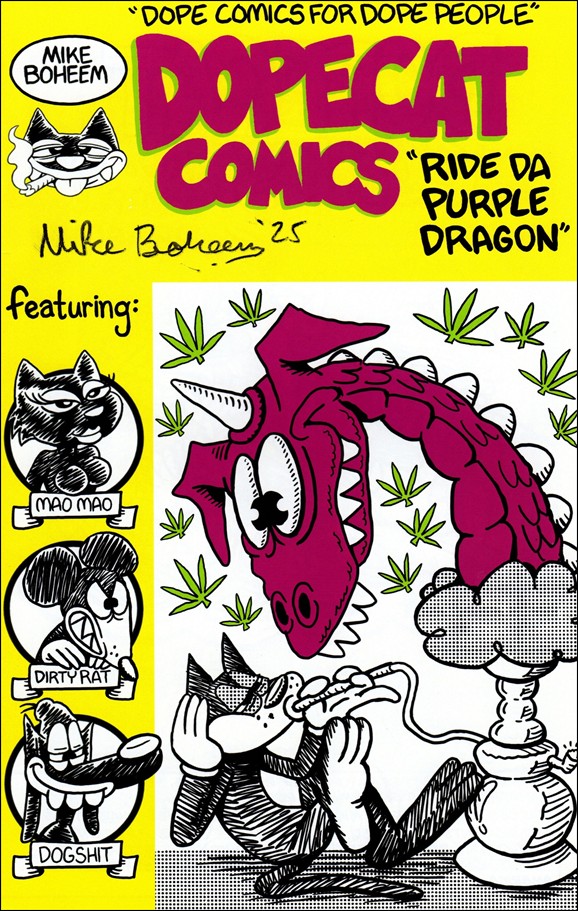 Dopecat Comics "Ride Da Purple Dragon" issue nn Mike Boheem Standard Cover