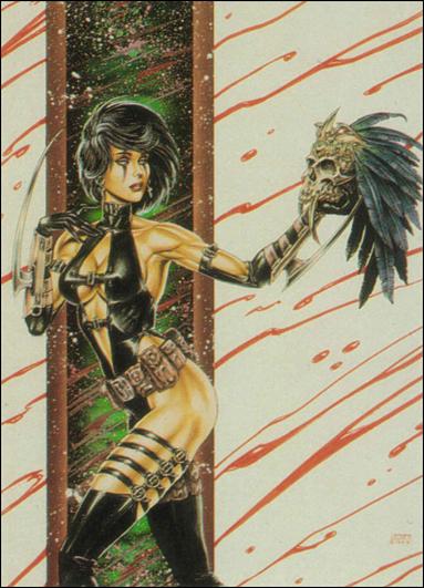 Joseph Michael Linsner: Dawn & Beyond (Base Set) card 63 Razor's Feathered Head