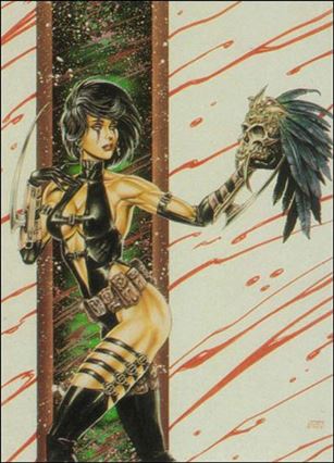 Joseph Michael Linsner: Dawn & Beyond (Base Set) card 63 Razor's Feathered Head