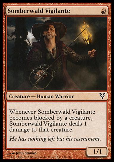 Magic the Gathering: Avacyn Restored (Base Set) card 156 Somberwald Vigilante