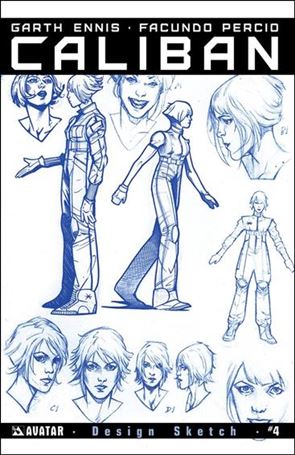 Caliban issue 4-D Design Sketch Cover