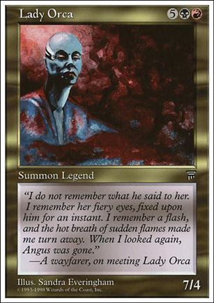Magic the Gathering: Anthologies (Base Set) card 65 Lady Orca