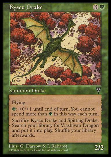 Magic the Gathering: Visions (Base Set) card 111 Kyscu Drake