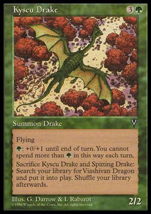 Magic the Gathering: Visions (Base Set) card 111 Kyscu Drake