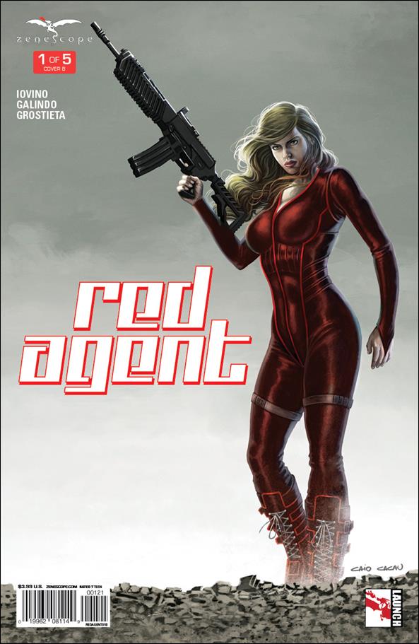 Red Agent issue 1-B Caio Cacau Cover