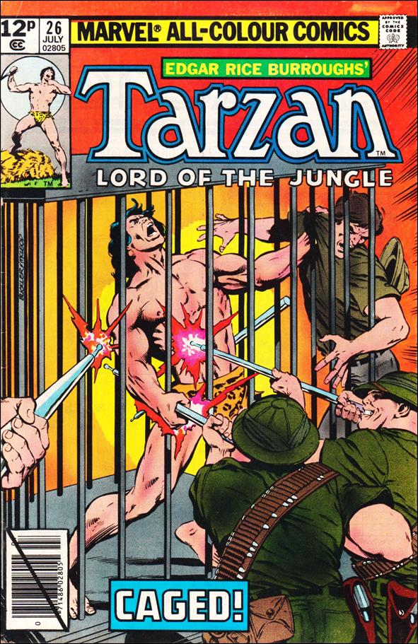 Tarzan (1977) issue 26-B UK Price Cover