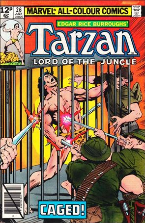 Tarzan (1977) issue 26-B UK Price Cover