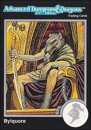 TSR 1991 Trading Cards Premier Edition Factory Set (Base Set) card 50 Advanced Dungeons & Dragons - Bylquore
