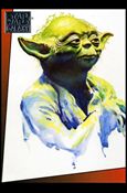 Star Wars Galaxy: Series 1 (Factory Base Set) card 10 Yoda