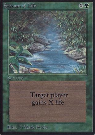 Magic the Gathering: Limited Edition Alpha (Base Set) card 217 Stream of Life