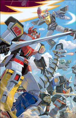 Mighty Morphin Power Rangers issue 22-C Steve Morris 1:20 Cover