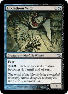 Magic the Gathering: Shadowmoor (Base Set) card 168 Inkfathom Witch