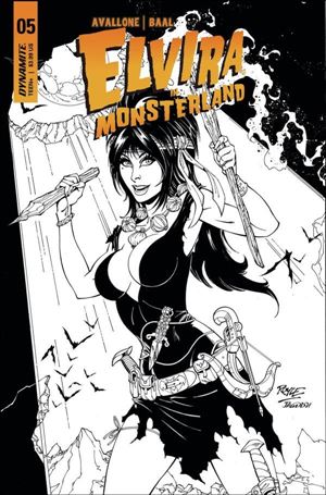 Elvira in Monsterland issue 5-F John Royle 1:10 B&W Cover