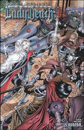 Brian Pulido's Medieval Lady Death issue 4-B Wraparound Cover