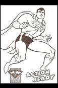 Superman Action Packs (Coloring Subset) card C4 Action Ready