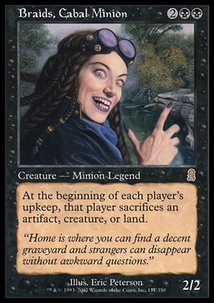 Magic the Gathering: Odyssey (Base Set) card 117 Braids, Cabal Minion