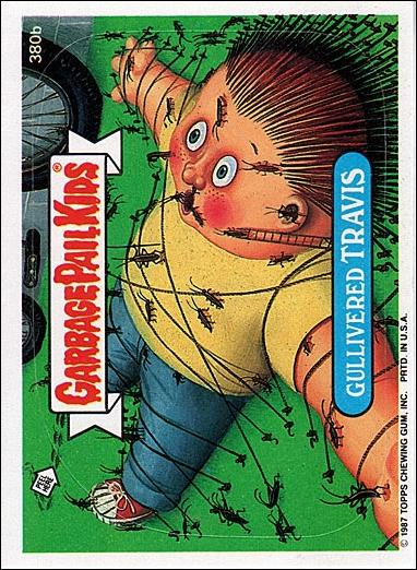 Garbage Pail Kids: Series 10 (Base Set) card 380b Gullivered Travis