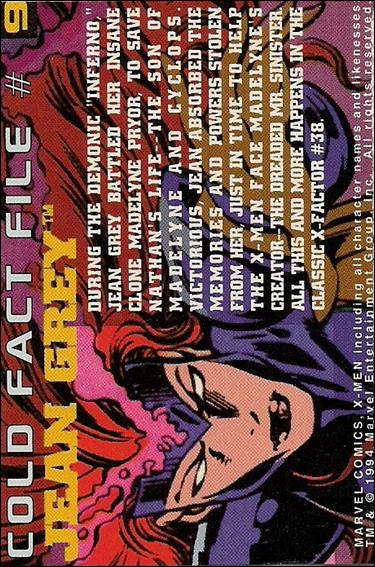 X-Men: Cold Fact Files card 9 Jean Grey