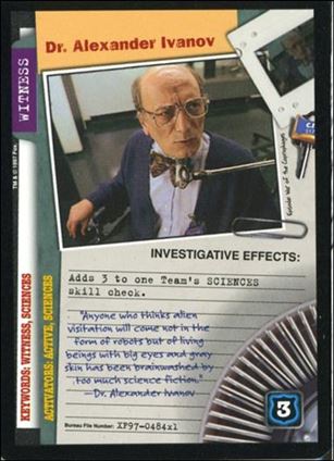 X-Files: 101361 (Base Set) card XF97-0484x1 Dr. Alexander Ivanov