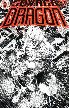 Savage Dragon (1993) issue 222-B Black and White Cover