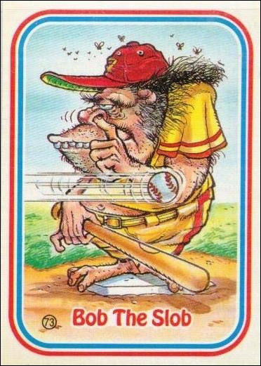 Awsome! All-Stars (Base Set) card 73-B Bob The Slob / Puzzle Back