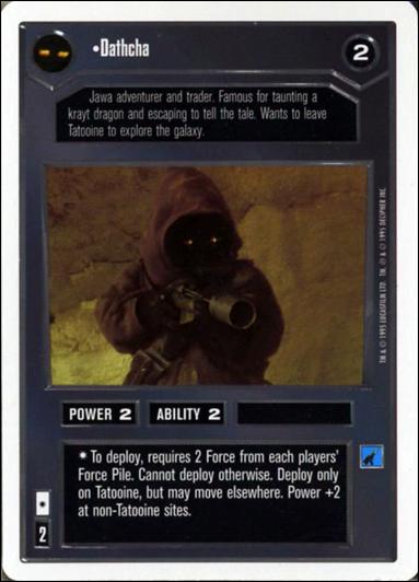 Star Wars: Premiere Unlimited (Base Set) card 1 Dathcha