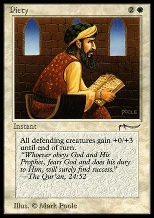 Magic the Gathering: Arabian Nights (Base Set) card 8 Piety