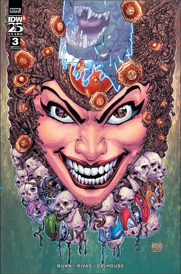 Godzilla vs the Mighty Morphin Power Rangers II issue 3-D Freddie E. Williams II Connecting Foil Cover