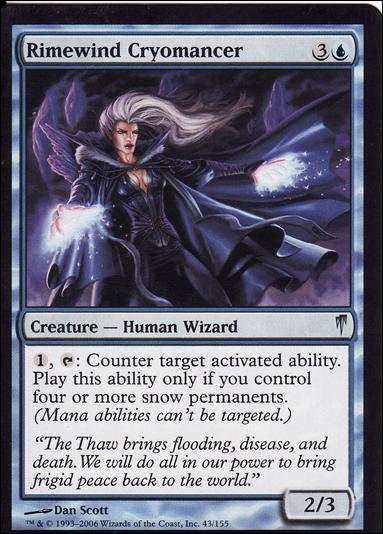 Magic the Gathering: Coldsnap (Base Set) card 43 Rimewind Cryomancer