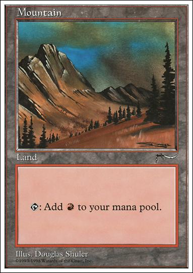 Magic the Gathering: Anthologies (Base Set) card 82 Mountain