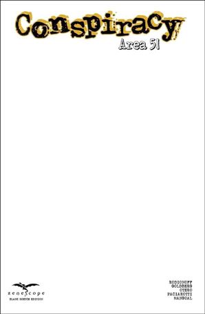 Conspiracy: Area 51 issue 1-C Blank/Sketch Cover