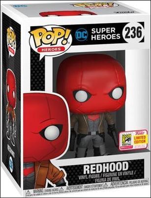 POP! Heroes figure 236 Red Hood SDCC 2018