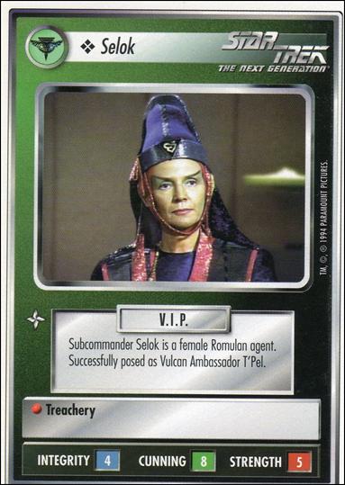 Star Trek: Premiere Unlimited (Base Set) card 318 Selok
