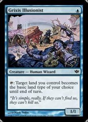 Magic the Gathering: Conflux (Base Set) card 29 Grixis Illusionist