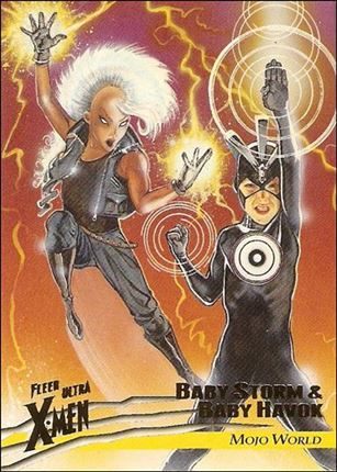 1996 Fleer Ultra X-Men: Wolverine (Base Set) card 61 Baby Storm & Baby Havok