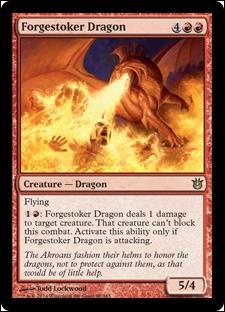 Magic the Gathering: Born of the Gods (Base Set) card 98 Forgestoker Dragon