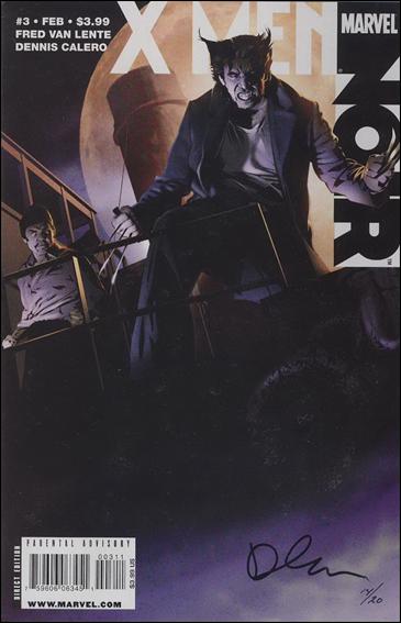 X-Men Noir issue 3-C DF Color Cover (signed by Dennis Calero) 1/20