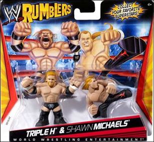 WWE Rumblers figure 4 Triple H and Shawn Michaels