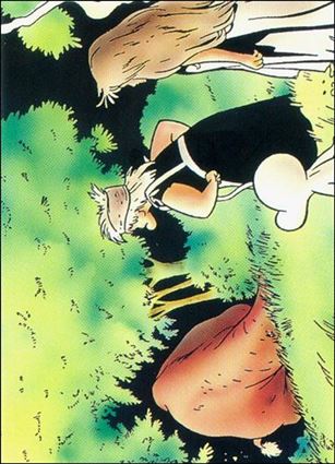 Bone: Series 1 (Base Set) card 49 The Dragon Takes His Leave
