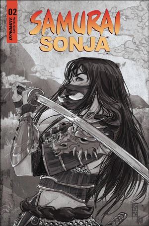 Samurai Sonja issue 2-I Zulema Lavina 1:7 Black & White Cover
