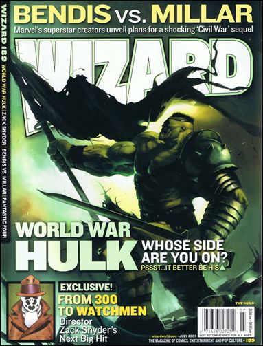 Wizard: The Magazine of Comics, Entertainment and Pop Culture issue 189-B Hulk Cover