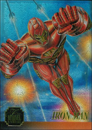 Marvel Annual Flair '95 (Chromium Subset) card 3 Iron Man