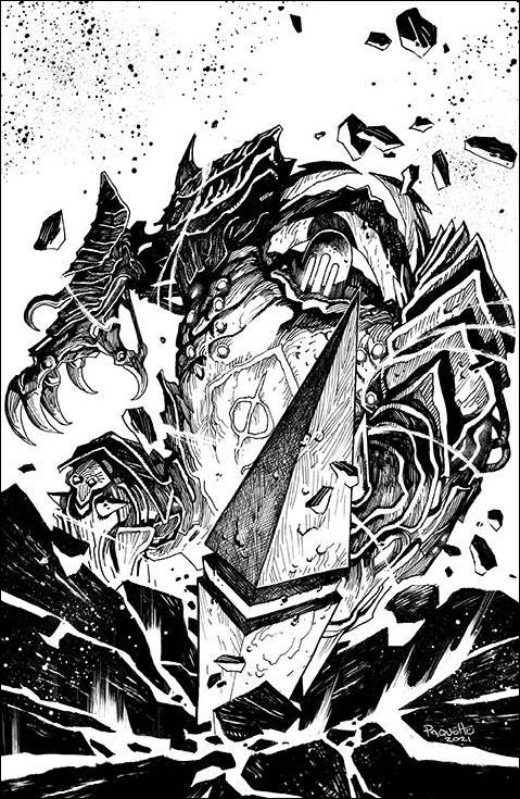 Magic: The Hidden Plainswalker issue 2-F Yanick Paquette 1:100 Black & White Cover