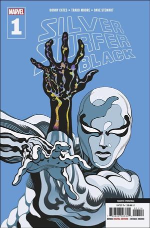 Silver Surfer: Black issue 1-J Tradd Moore Blue Cover (4th Printing)