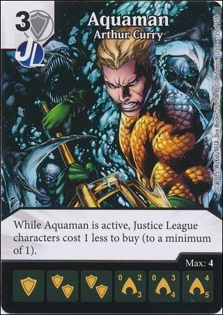 DC Comics Dice Masters Justice League  card 35 Aquaman: Arthur Curry