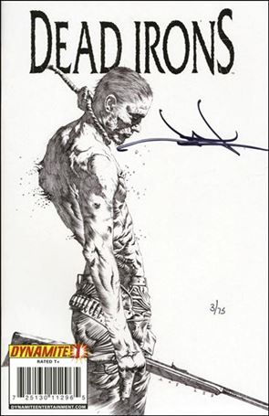 Dead Irons issue 1-F DF Jae Lee B&W Cover (Signed by Jae Lee) 1/75