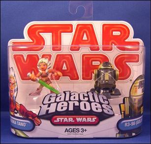 Star Wars: Galactic Heroes figure 79 Ahsoka Tano and R3-S6 (Goldie)
