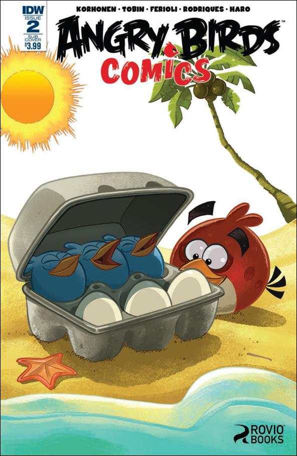 Angry Birds Comics (2016) issue 2-B Paco Rodriques Wraparound Subscription Cover